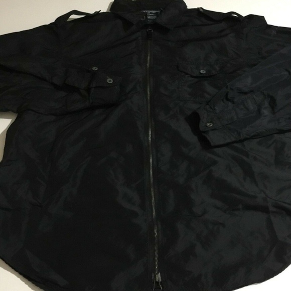 polo black windbreaker
